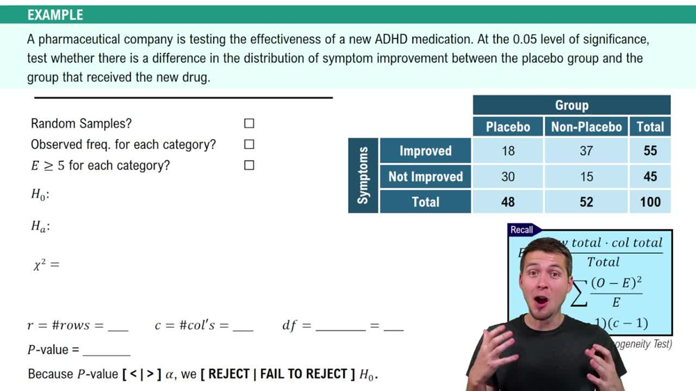 Homogeneity Test Example 1