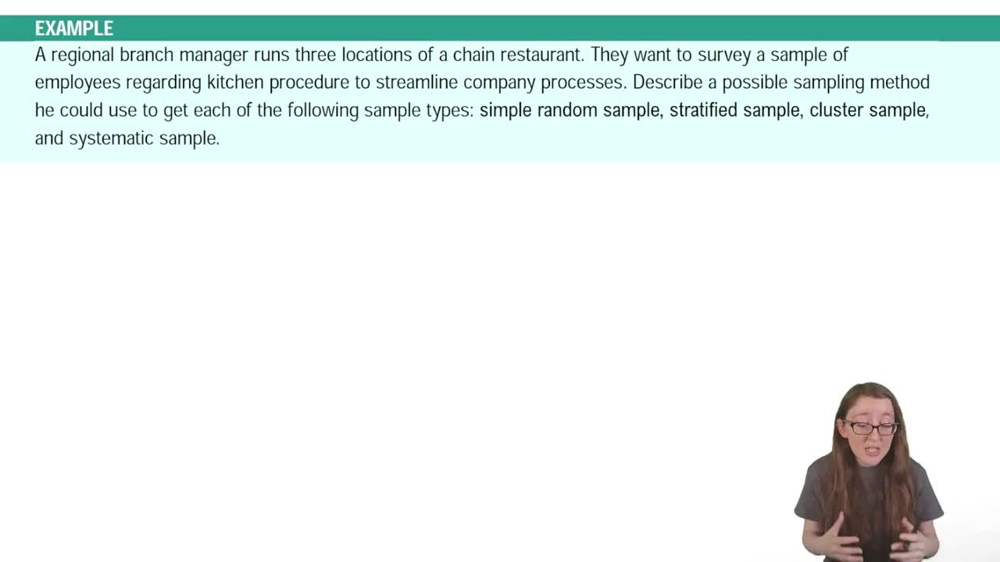 Sampling Methods Example 2