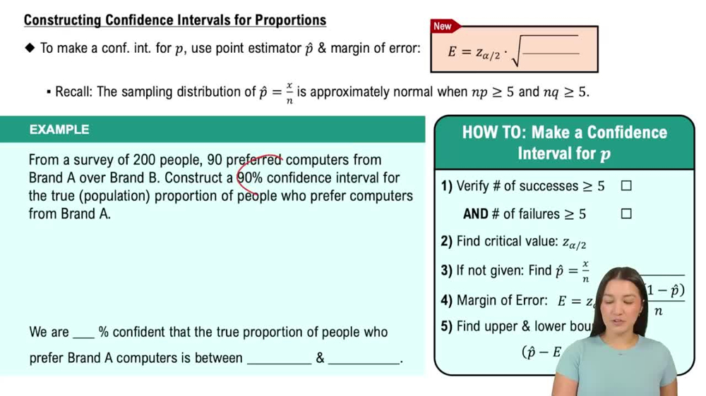 Constructing Confidence Intervals for Proportions