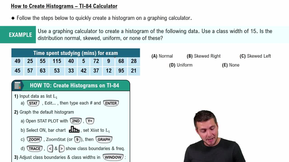 How to Create Histogram - TI-84 Calculator