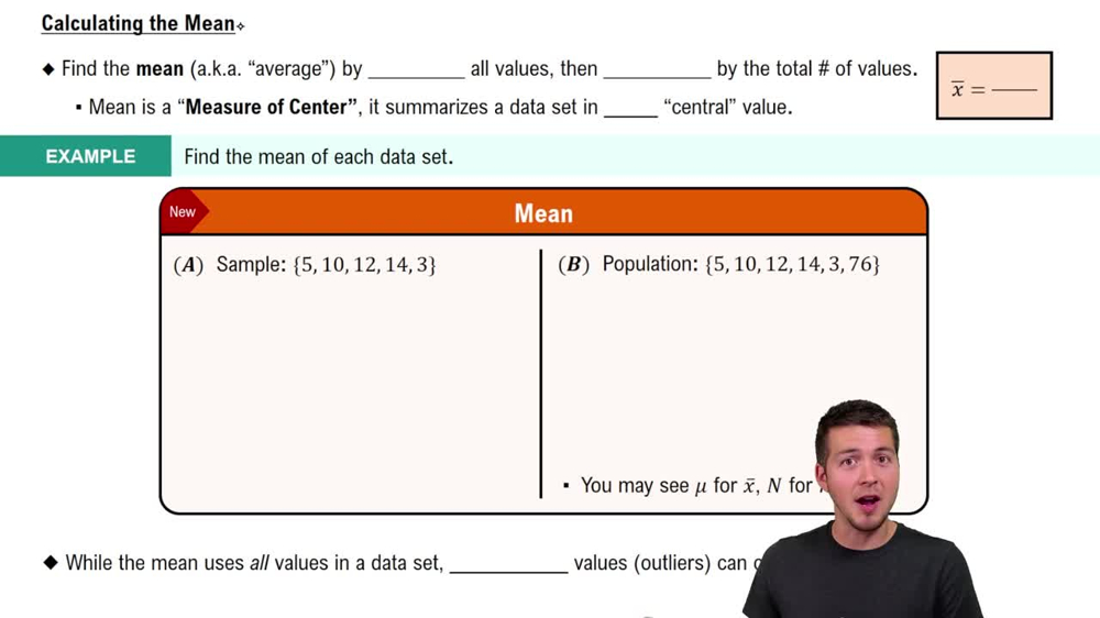 Calculating the Mean