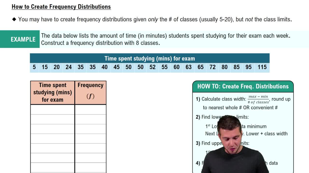 How to Create Frequency Distributions