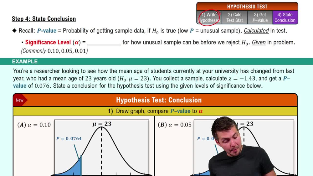 Step 4: State Conclusion