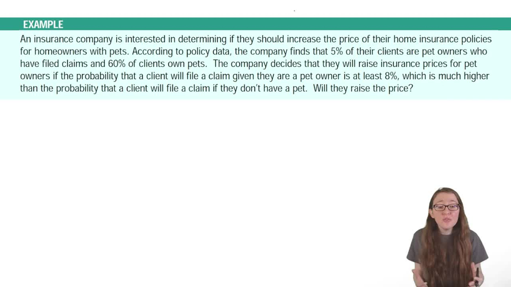 Conditional Probability Rule Example 3