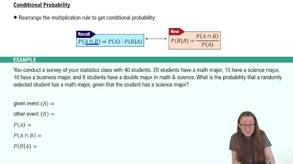 Conditional Probability Rule