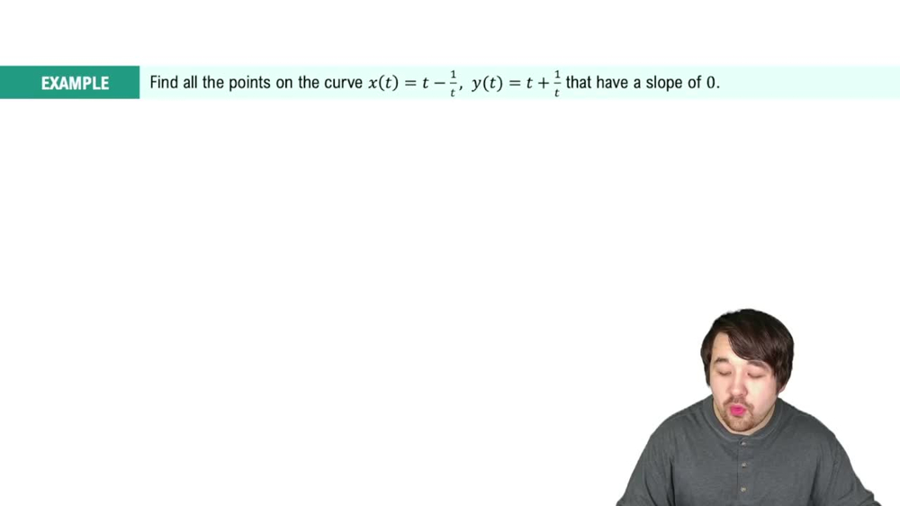 Differentiation of Parametric Curves Example 2