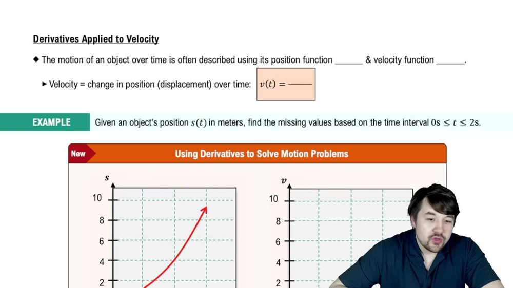 Derivatives Applied To Velocity
