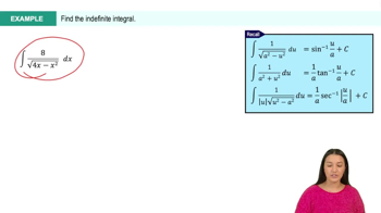 Completing the Square to Rewrite the Integrand Example 6