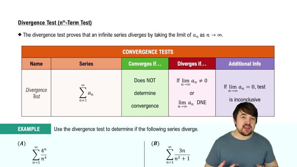Divergence Test (nth Term Test)