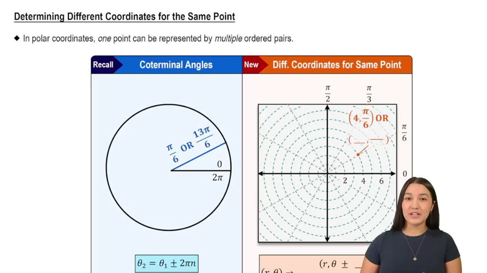 Determining Different Coordinates for the Same Point