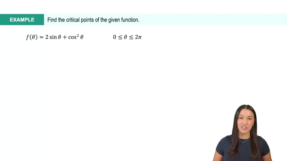 Critical Points Example 2