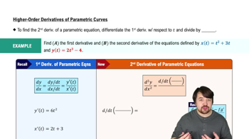 Higher Order Derivatives of Parametric Curves