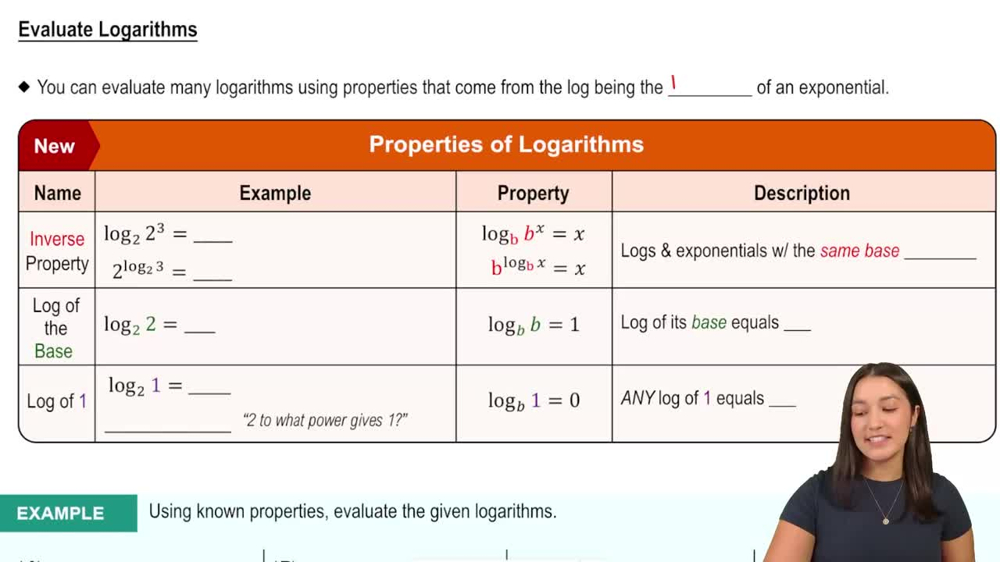 Evaluate Logarithms