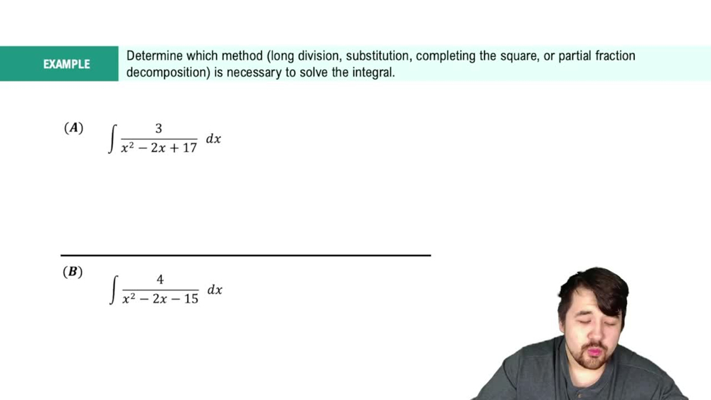 Integration Using Partial Fractions Example 2