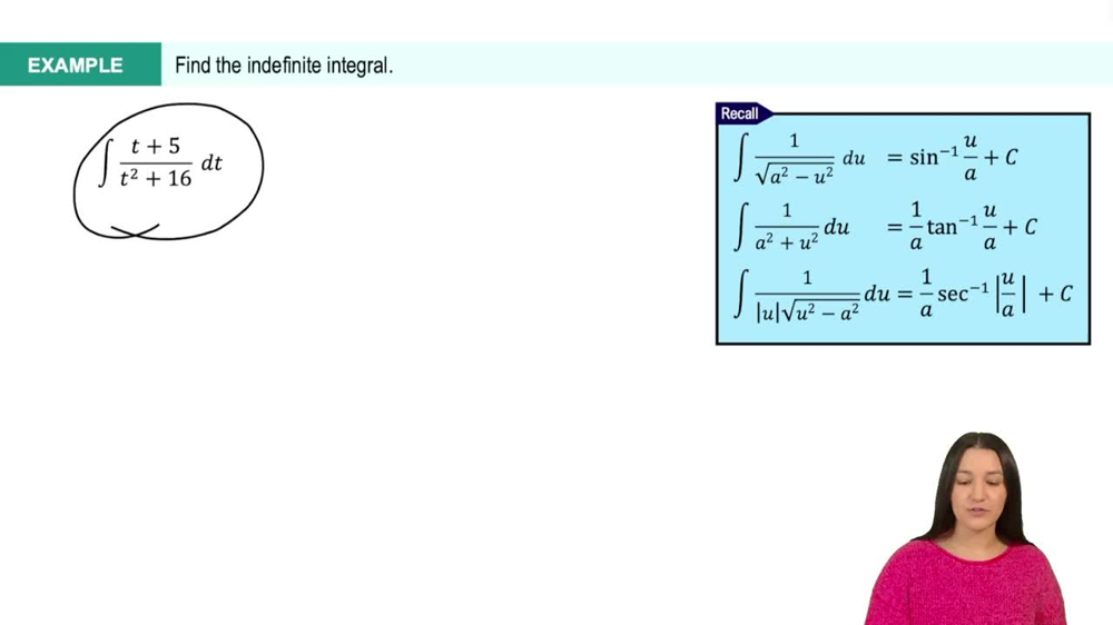Integrals Resulting in Inverse Trig Functions: Substitution Example 4