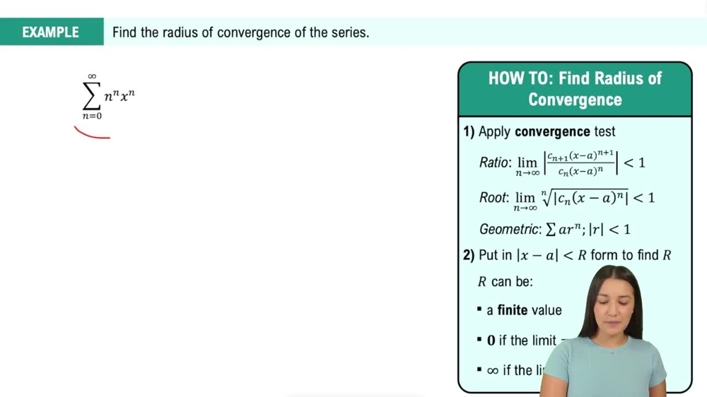 Radius of Convergence Example 4