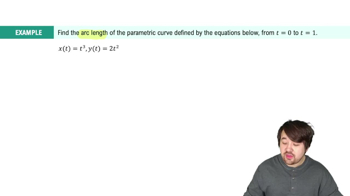 Arc Length of Parametric Curves Example 4