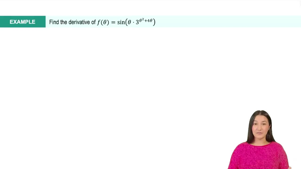 Derivatives of General Exponential Functions Example 1