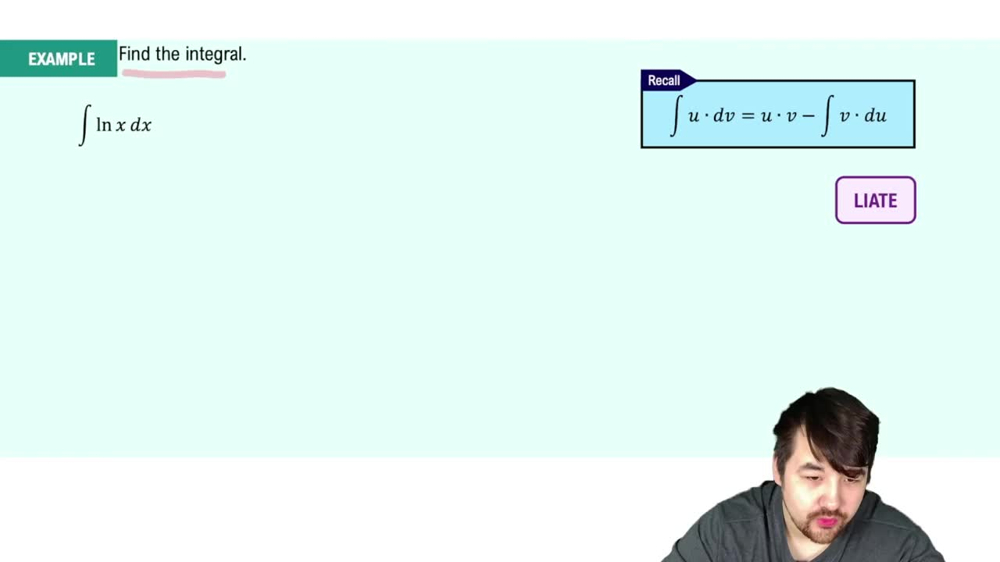 Introduction to Integration by Parts Example 1