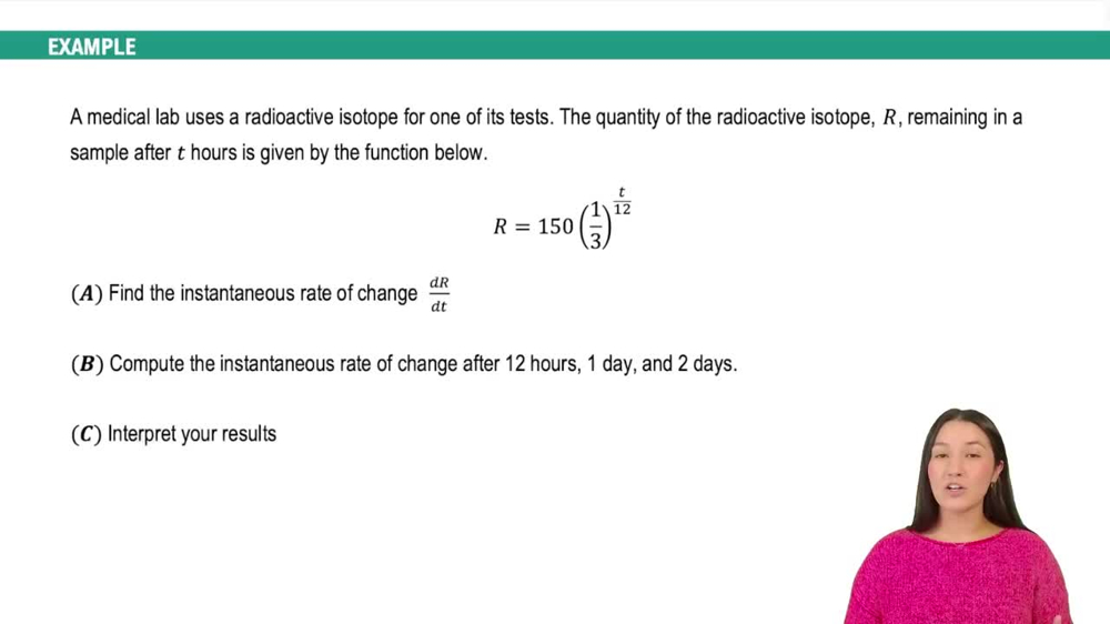 Derivatives of General Exponential Functions Example 2