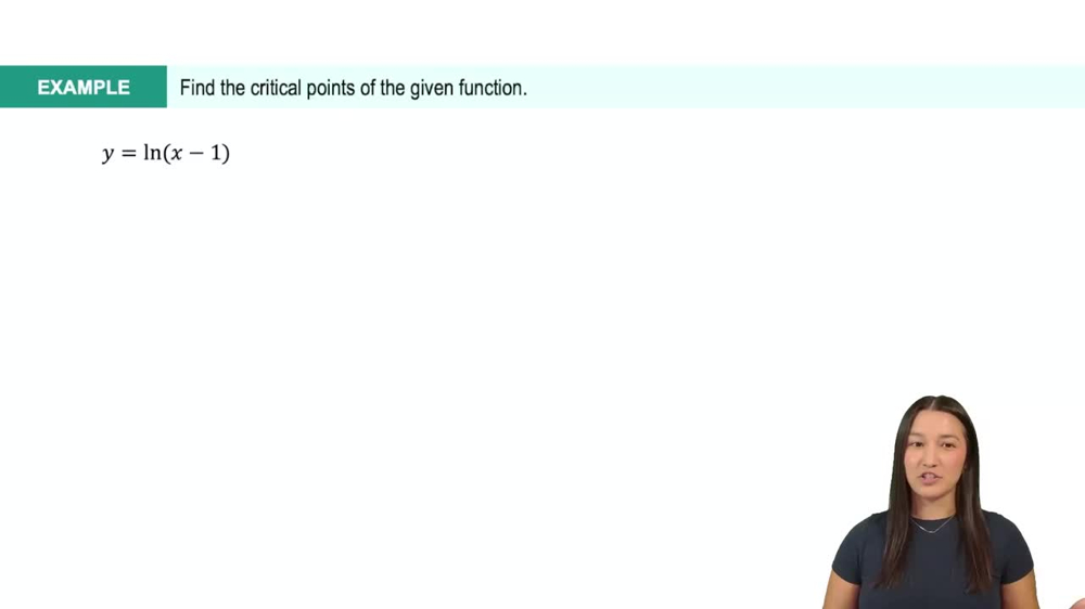 Graphical Applications of Exponential & Logarithmic Derivatives: Example 8