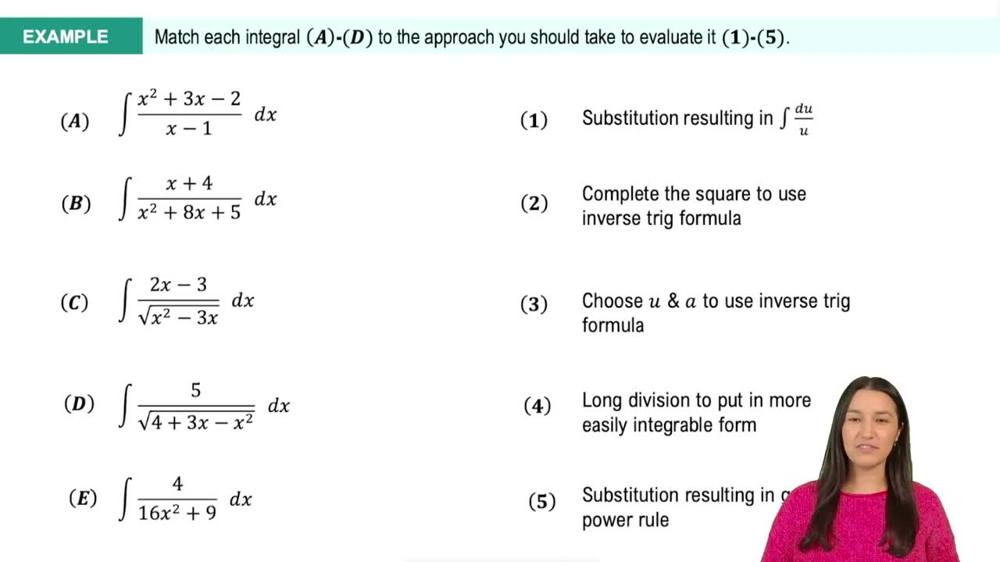 Completing the Square to Rewrite the Integrand Example 7