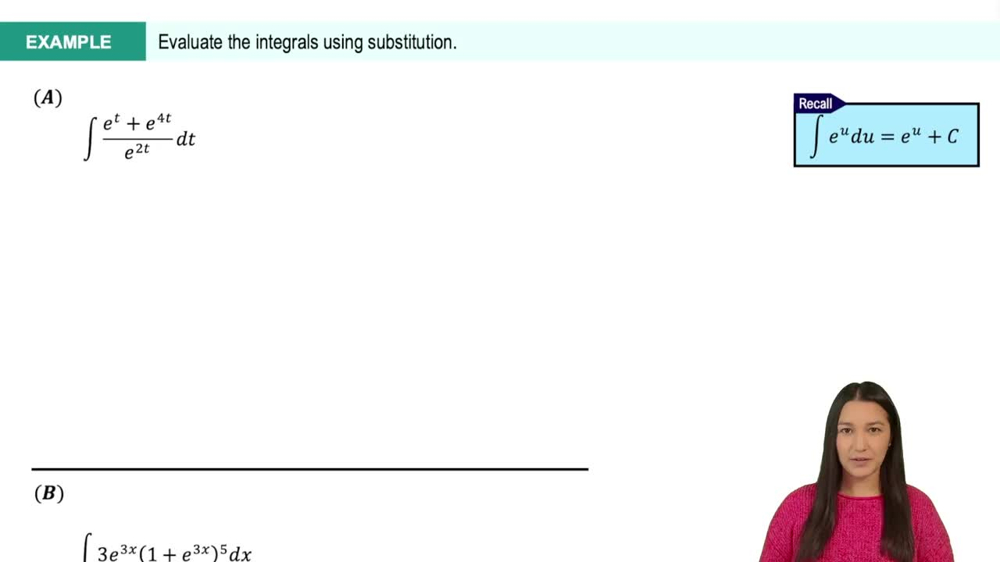 Integrals of Natural Exponential Functions (e^x) Example 3