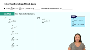 Higher Order Derivatives of Sine & Cosine