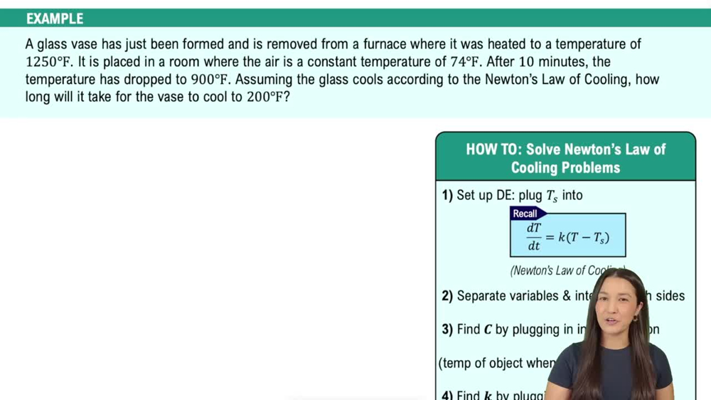 Newton's Law of Cooling Example 5