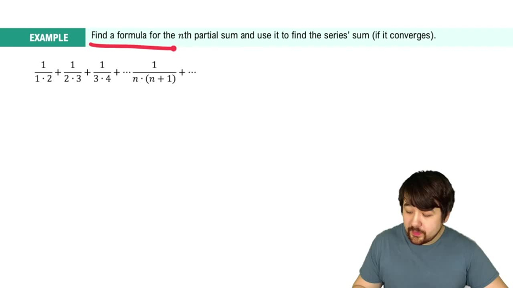 Convergence of an Infinite Series Example 2