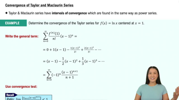 Convergence of Taylor & Maclaurin Series