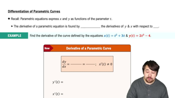 Differentiation of Parametric Curves