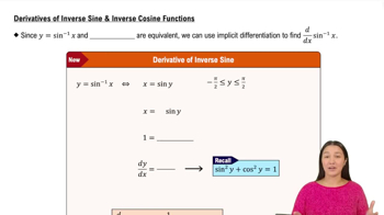 Derivatives of Inverse Sine & Inverse Cosine