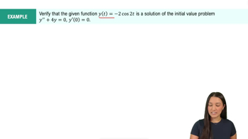 Verifying Solutions of Differential Equations Example 2