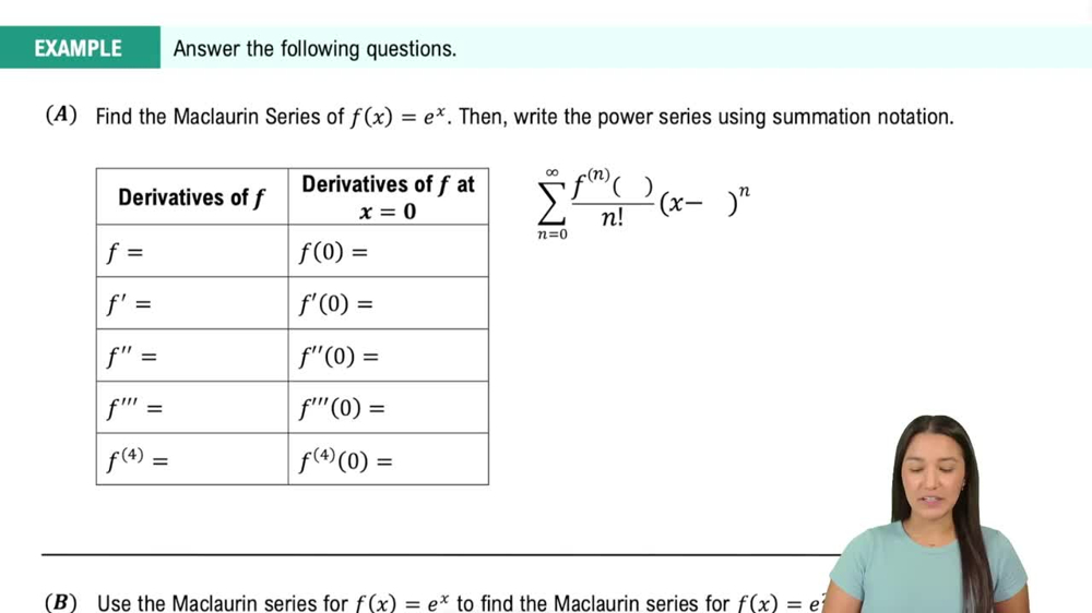  Taylor Series Example 1