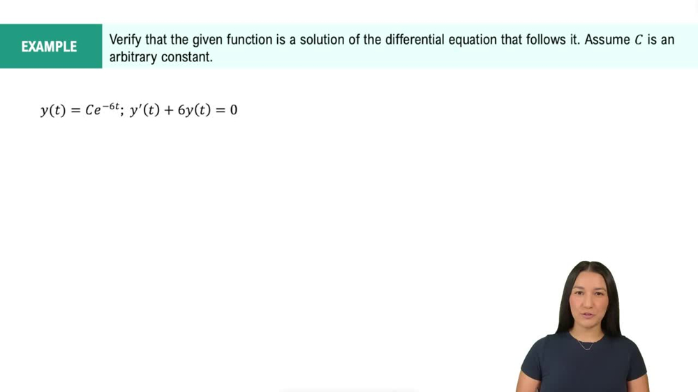 Verifying Solutions of Differential Equations Example 5