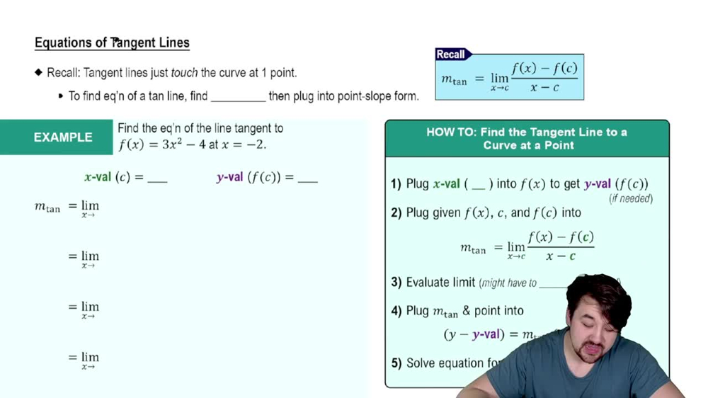 Equations of Tangent Lines