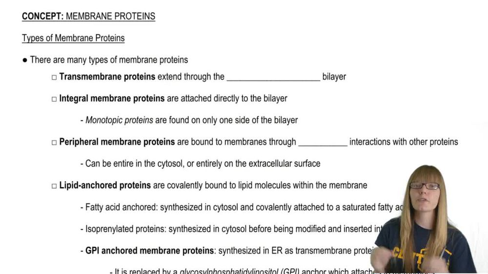 Types of Membrane Proteins