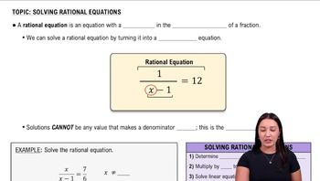 Introduction to Rational Equations