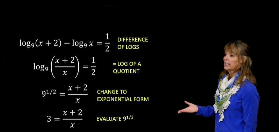 Using Logarithmic Properties to Solve Equations