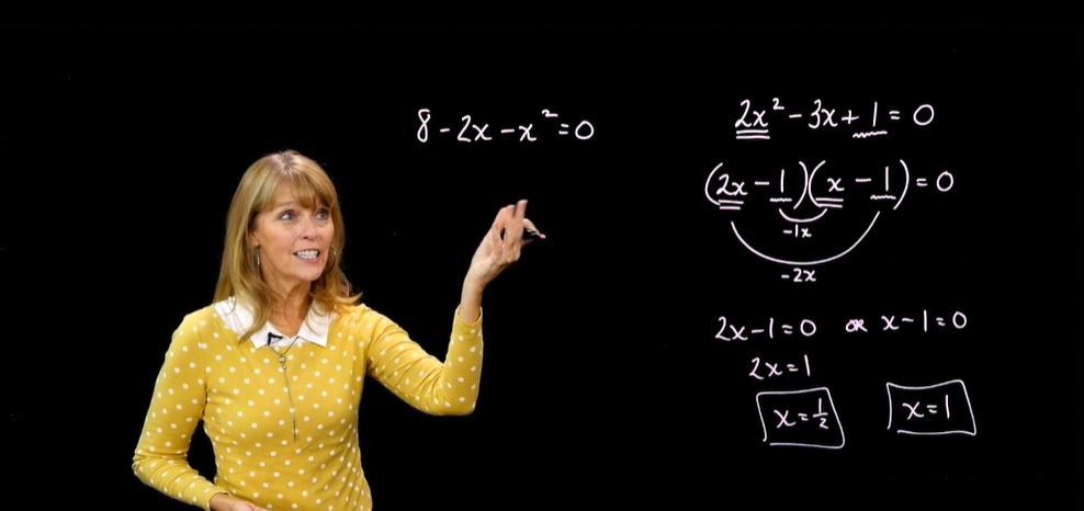 Solve Quadratic Equations by Factoring a Trinomial / Example 2.8