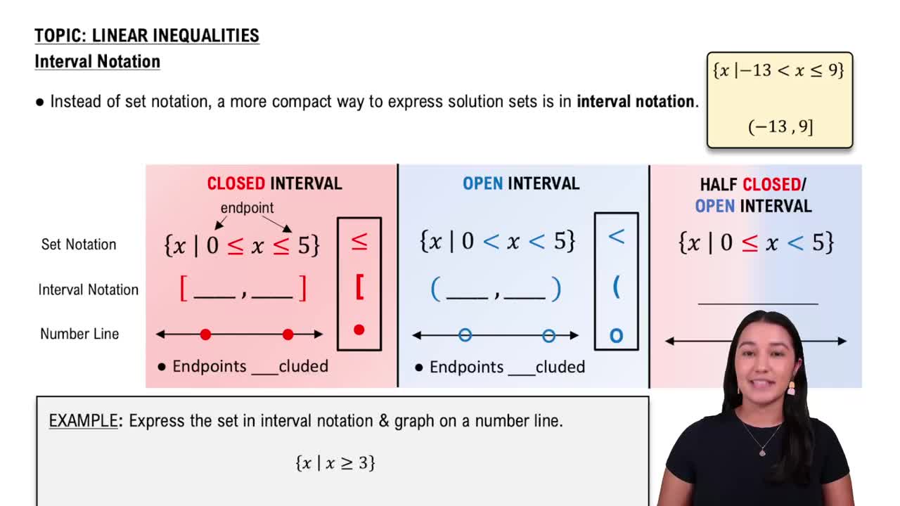 Interval Notation