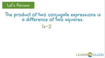 Rewrite an expression using the difference of two squares
