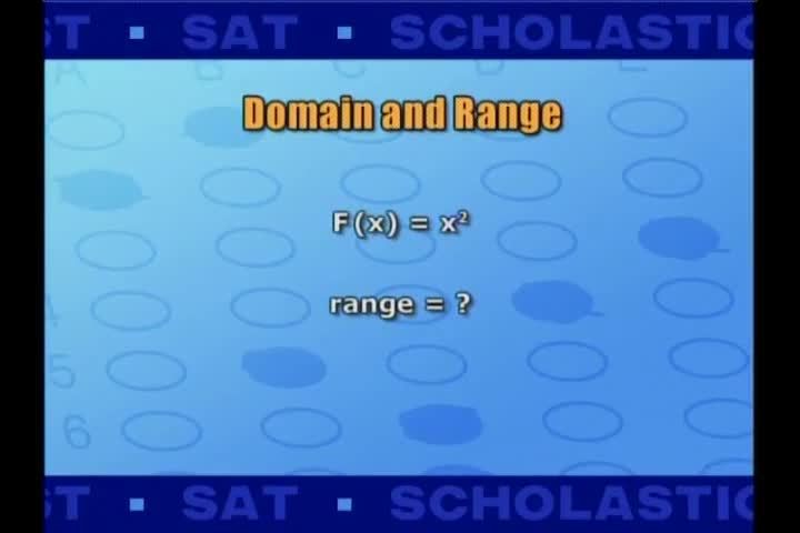 Algebra, Domain and Range