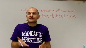 Find the intersection of two sets