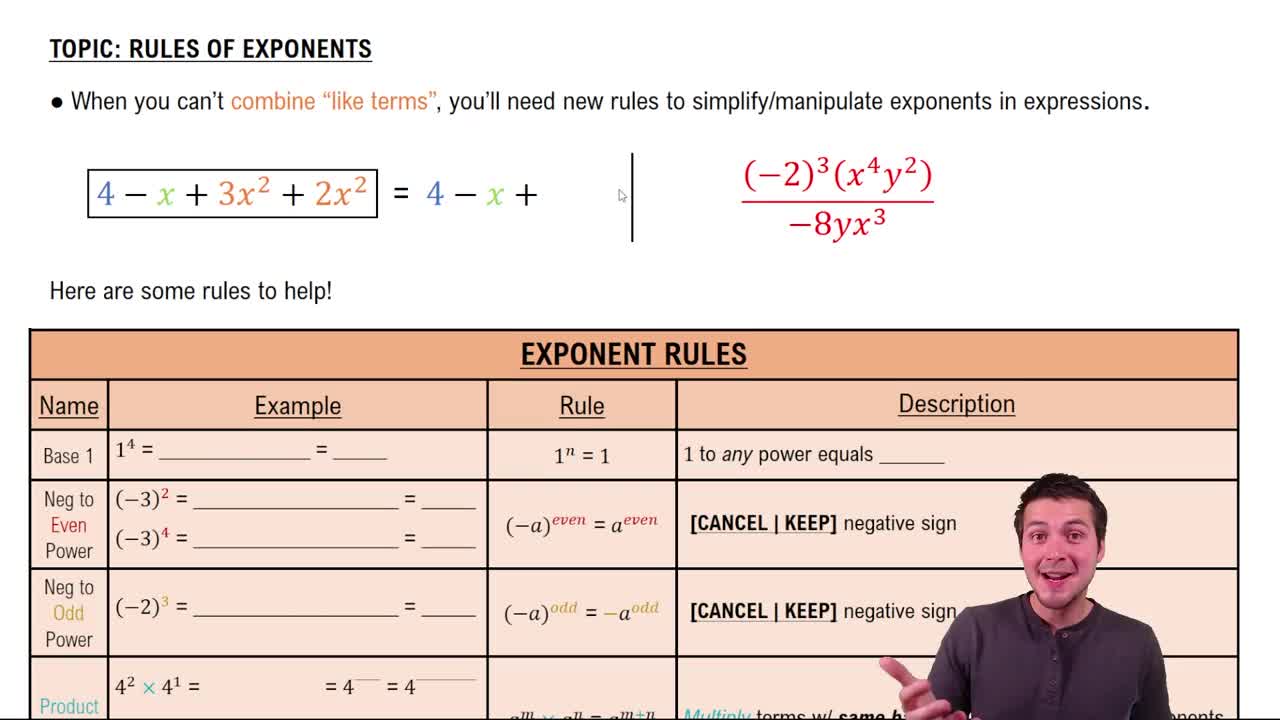 Introduction to Exponent Rules