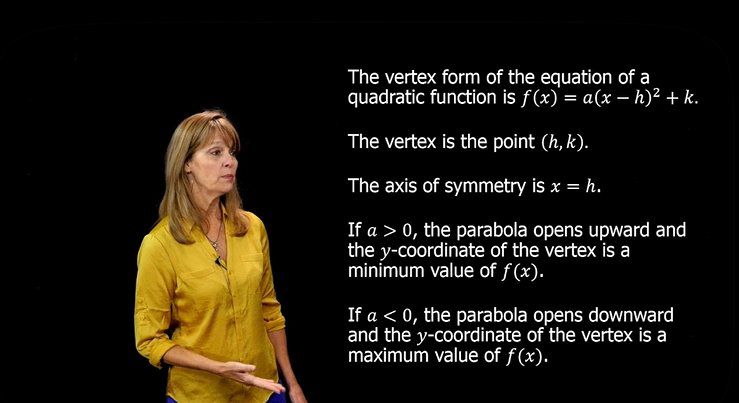 Vertex Form of a Quadratic Function