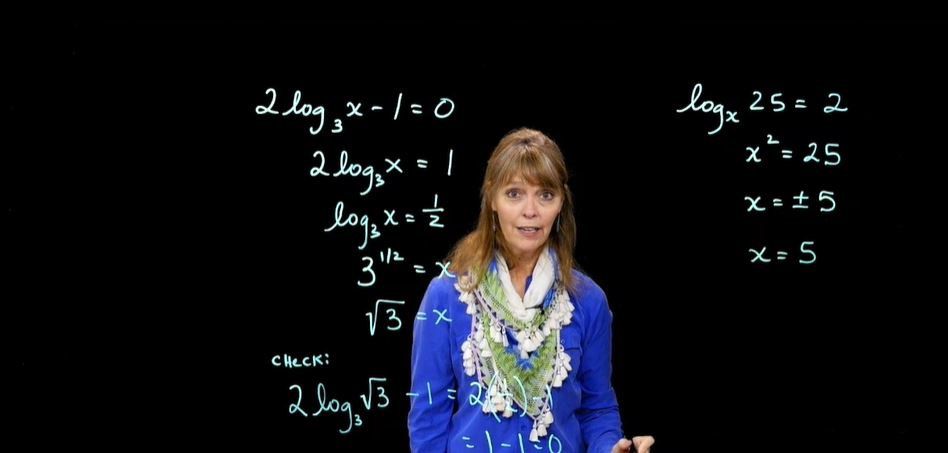 Solve Logarithmic Equations by Changing to Exponential Form / Example 17.5