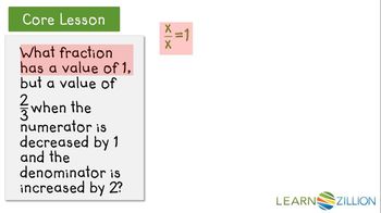 Solve fraction problems by writing and solving equations