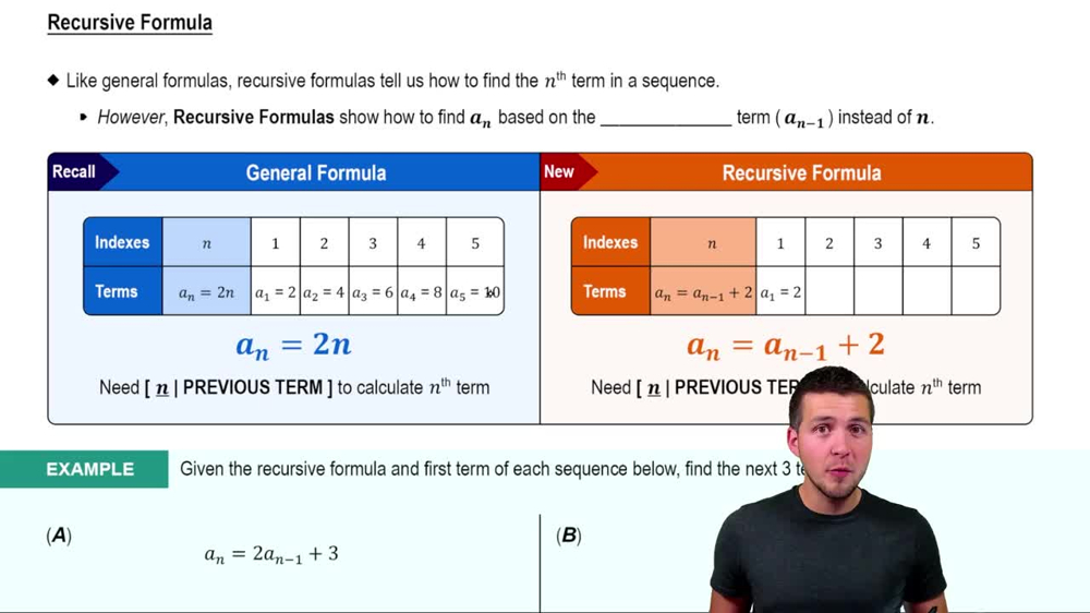 Recursive Formulas